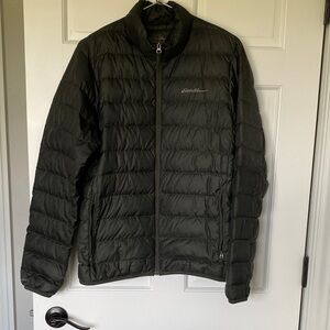 Eddie Bauer Men's Dark Green Puffer Jacket